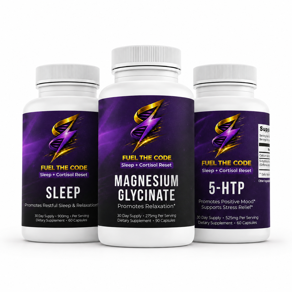 Sleep + Cortisol Reset Stack (3 bottles total)