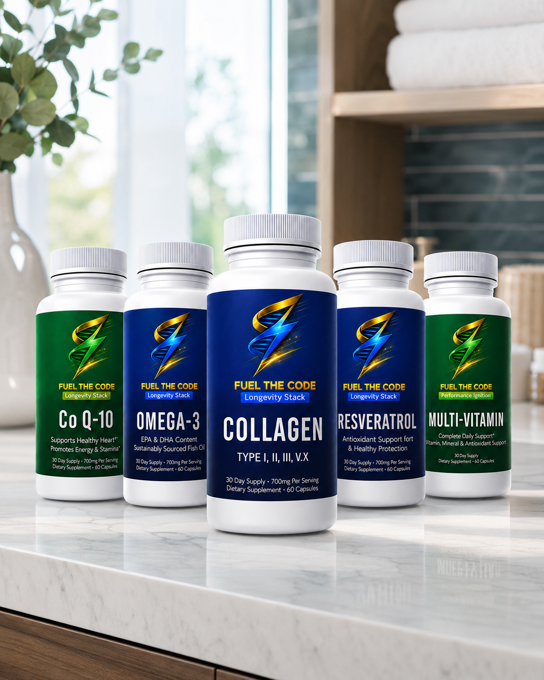 Longevity Stack (5 bottles total)
