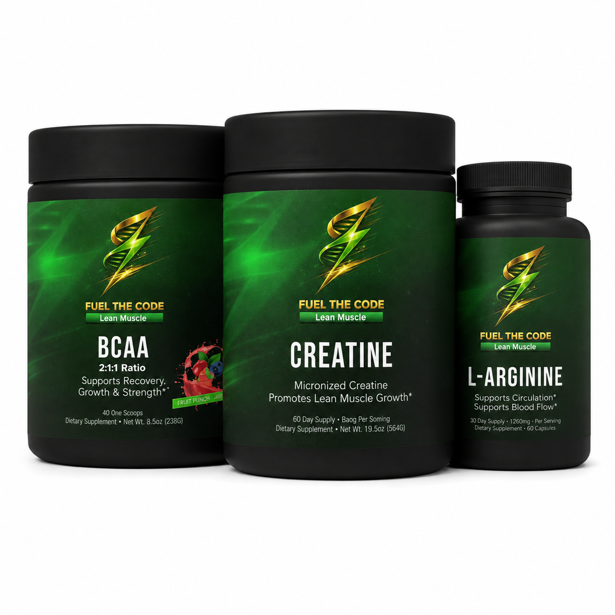 Lean Muscle + Test Stack (3 bottles total)