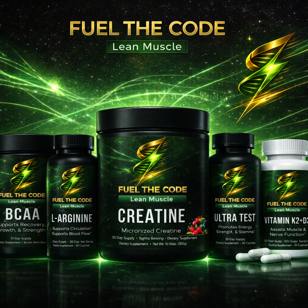 Lean Muscle + Test Stack (5 bottles total)